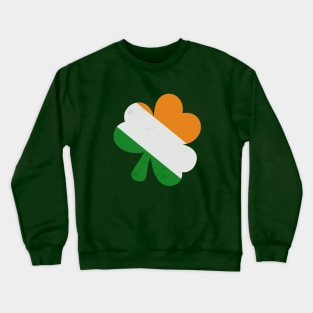 Irish Shamrock Grunge Crewneck Sweatshirt